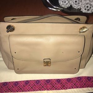 Used Tan Tory Burch purse